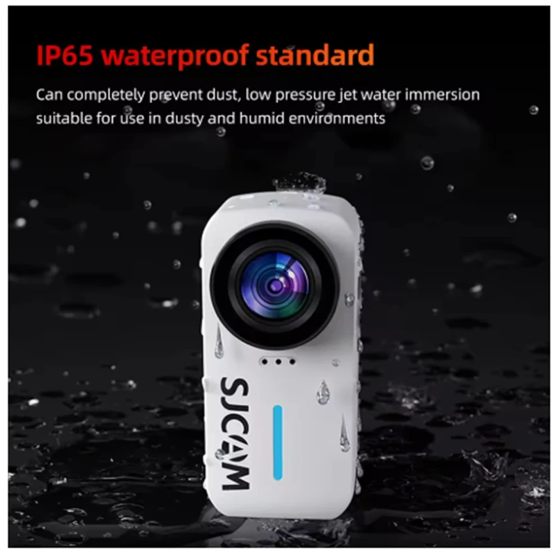 

SJCAM C110+ 4K Action Camera with 170° Wide Angle f/1.8 Lens EIS Stabilization 1500MP Photos 200Min Battery 30M Waterproof Case