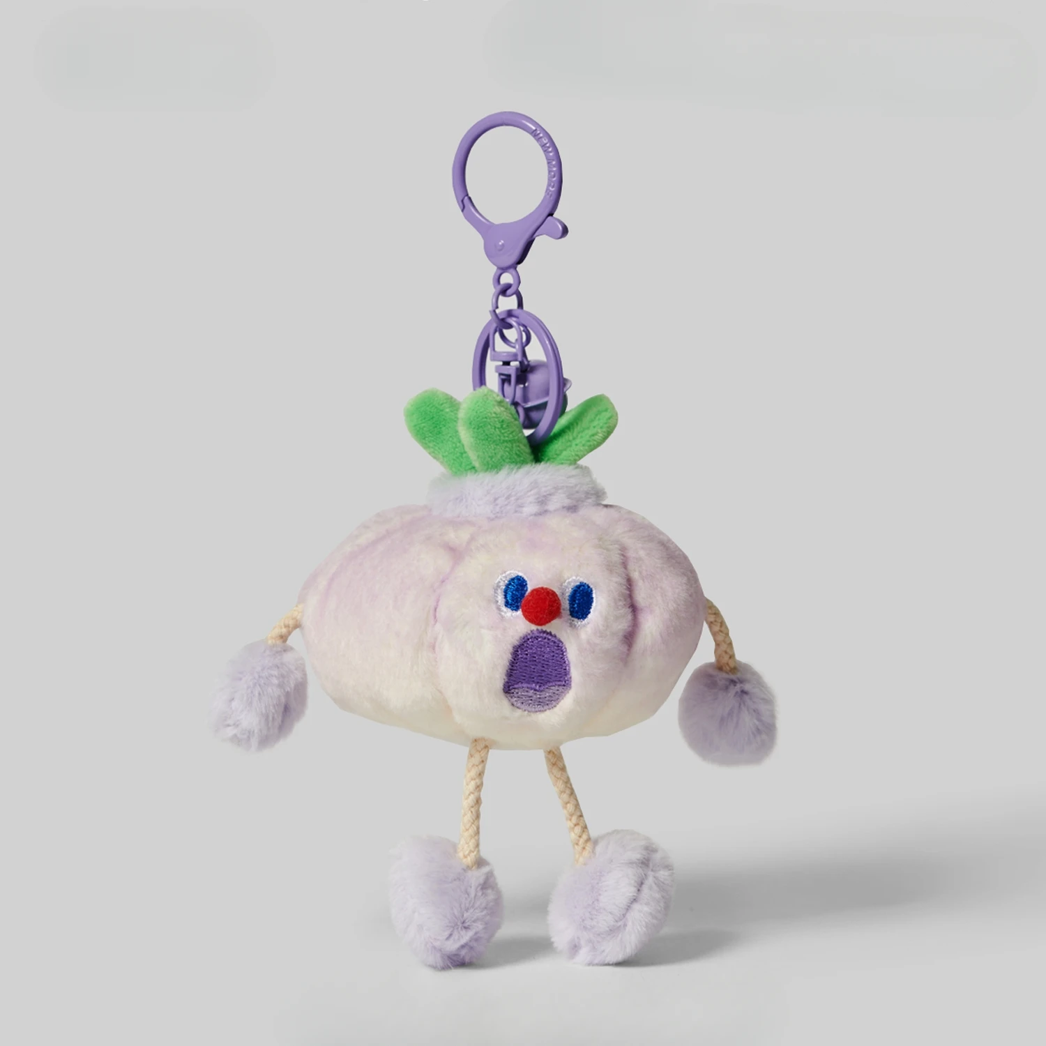 

Screaming Garlic Keychain Bag Pendant Funny Gift