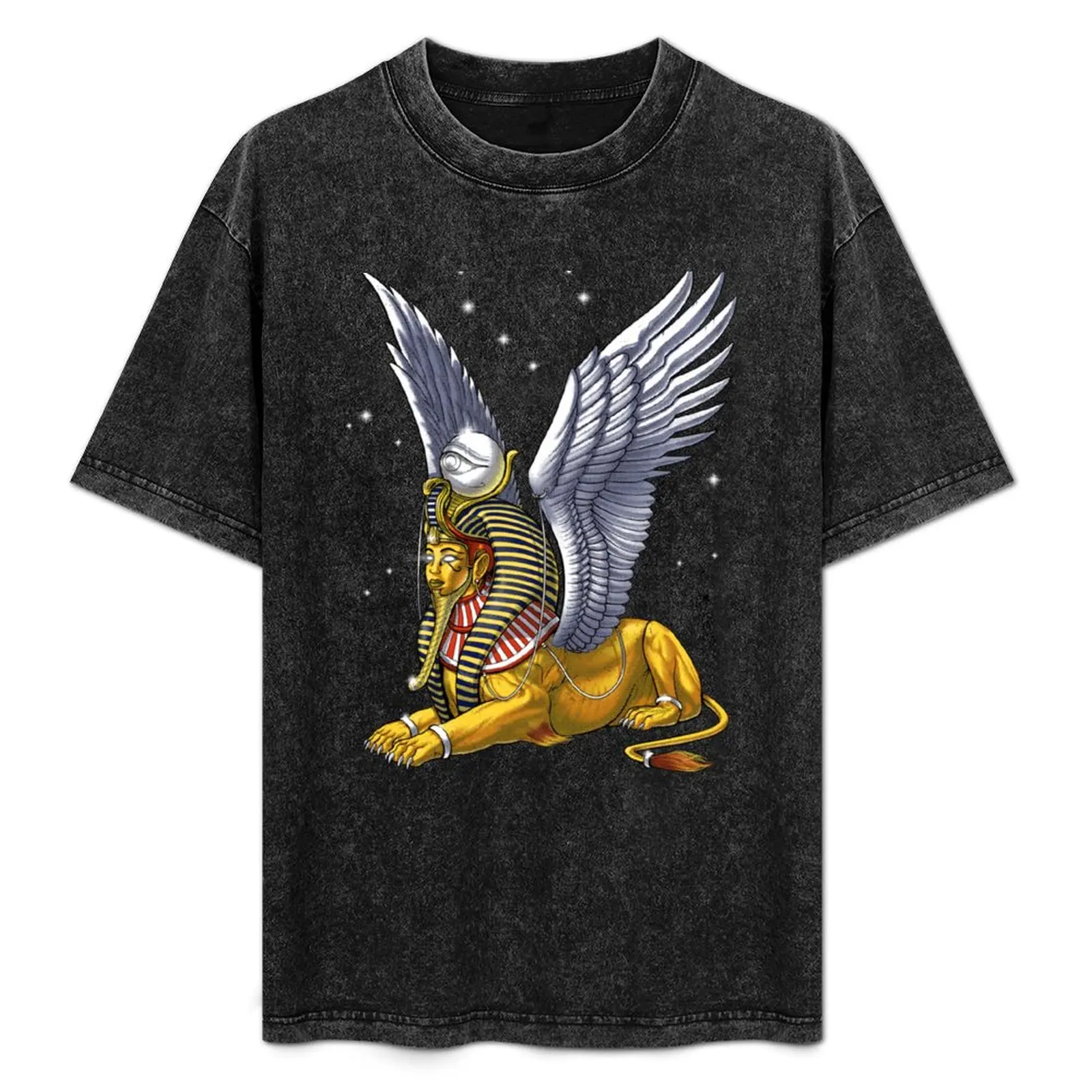 

Ancient Egyptian Sphinx T-Shirt Fashion Graphic Tee for Men