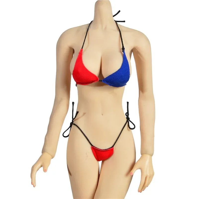 1/12 Scale Female Bikini Set Soldier Underwear Bra Transparent Ultra-short Dress Clothes for 6 Inch Action Figure PHICEN Body