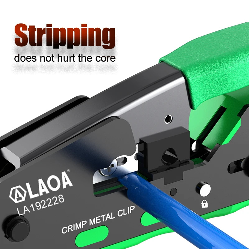 LAOA 6P 8P Network Crimping Pliers Multifunction Wire Crimper CAT5/6/7 Wire Cutter Stripper Network Cable Crimping Tool \