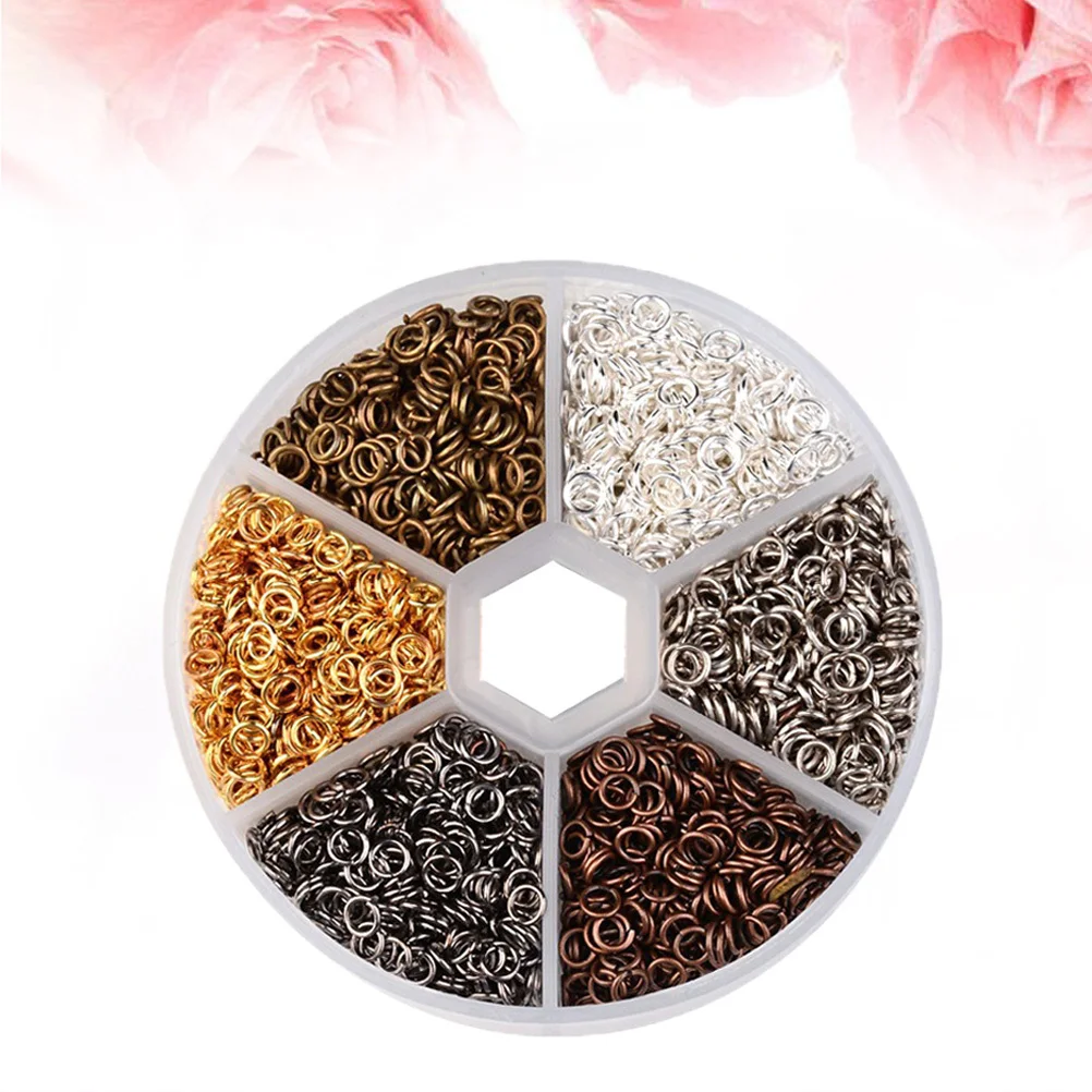 

4Mm Open Jump Rings Iron Diy Jewelry Making Earring Bracelet Necklace Crafting Components Assorted Colors