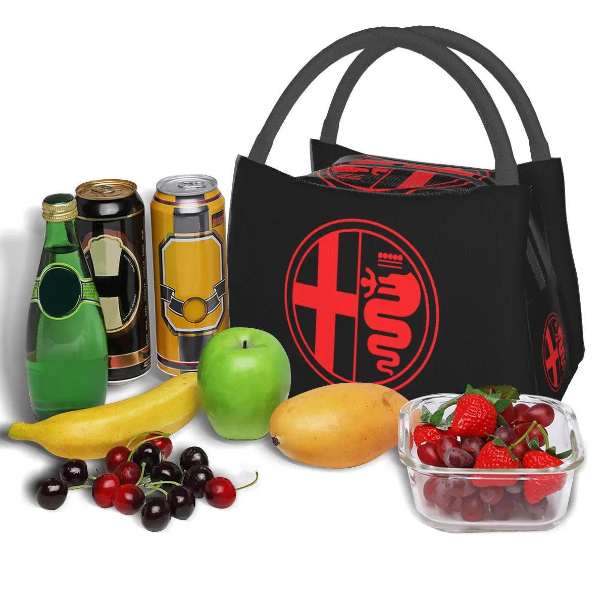 Alfa-Romeo Lunch Bags Cooler Warm Insulated Lunch Box Picnic Camping Work Travel Bags