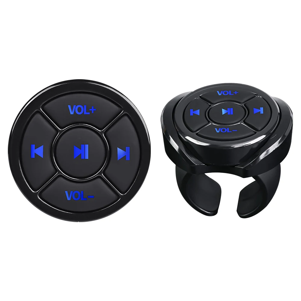 Car Steering Wheel Wireless Bluetooth Remote Control Button Universal for Android IOS Car Kit Styling Media Volume Button 5 Keys