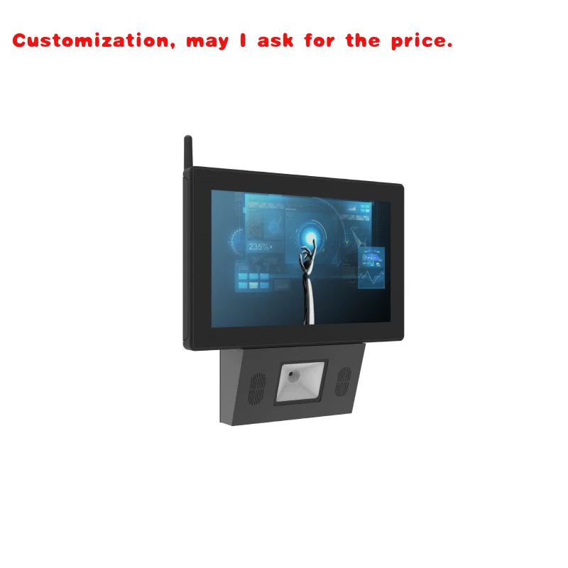 custom.10.1'' Cash Register All in One Supermarket Pos Systems Price Checker With 2d Barcode Scanner