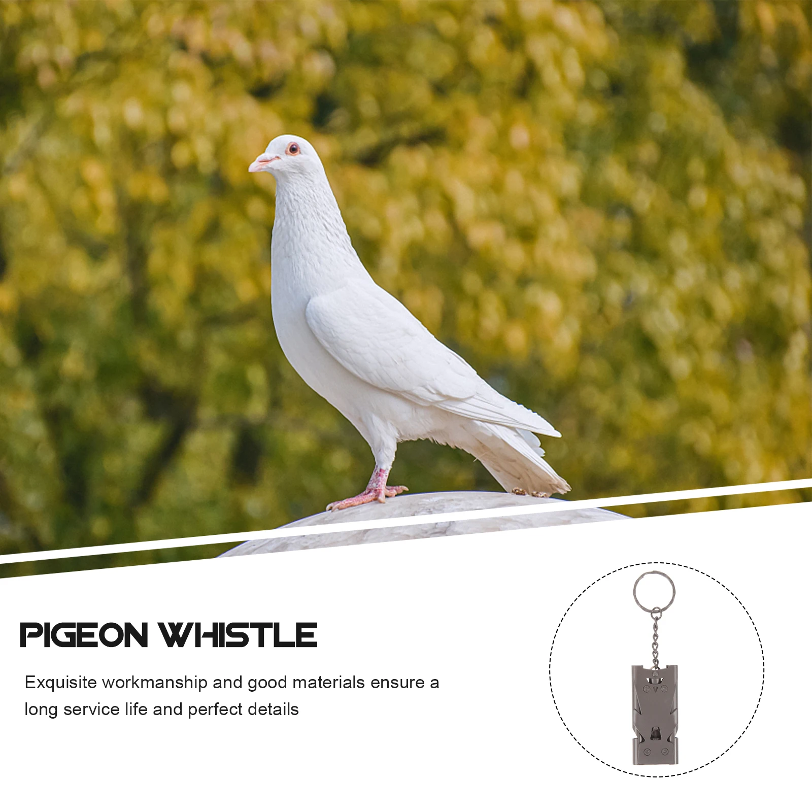

Bird Training Whistle Black Stainless Steel Portable Survival Camping Accessories Dog Pigeon whistle pigeon training whistle