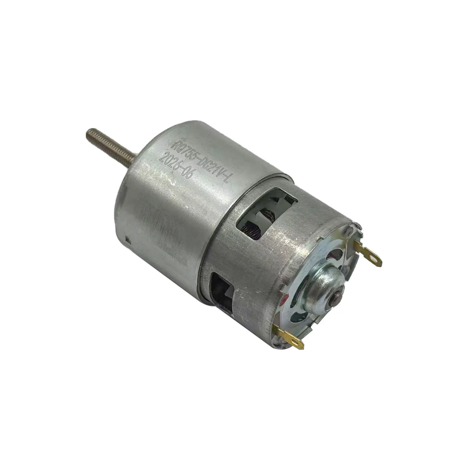 755 Series 21V DC Motor for Electric Grass Trimmer Replacement Compatible with Various Lawn Mower Models Silver 9.9x4.4x4.15cm