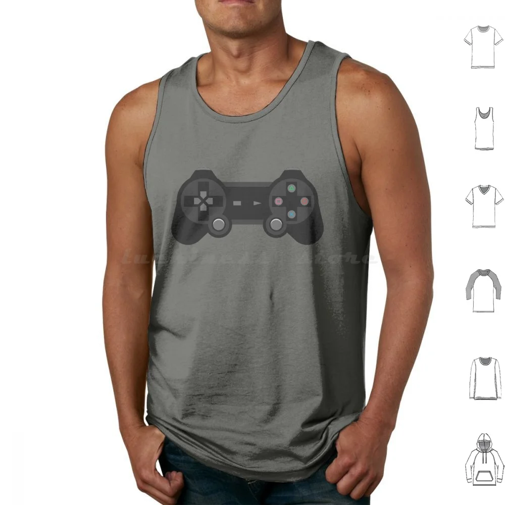 Controller Tank Tops Vest Sleeveless Controller Gamer Ps4 Gaming Retro Games Ps3 Game Video Games Geek Wii Ps1 Ps2 Console