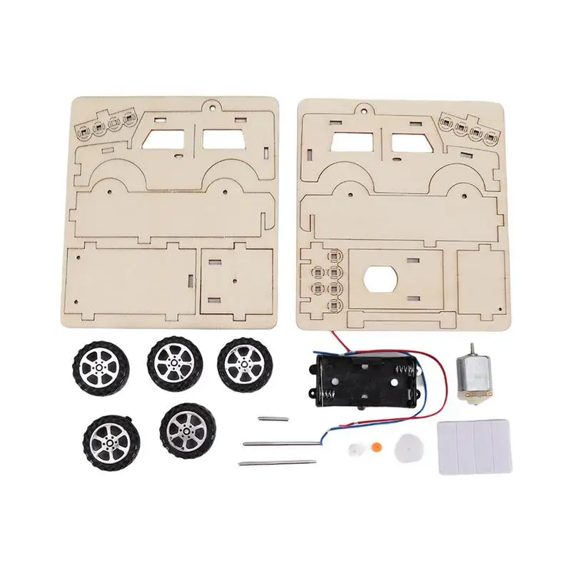 

Educational Science Kits DIY Wooden Car STEM Projects DIY Educational Car Model Kit Toys Assembly 3D Wooden Puzzles Science