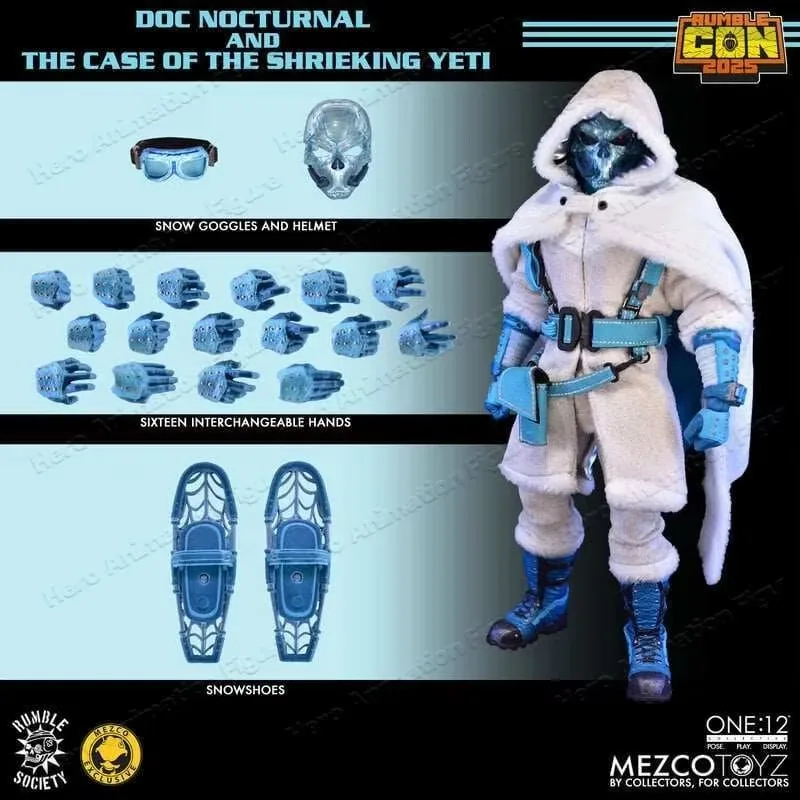 In Stock Mezco 1/12 Dr. Dark Night Polar Edition VS Screaming Snowman Double Set Limited Edition 6-inch Action Figure Model