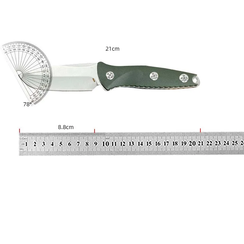 5CR15 steel straight knife Outdoor tool knives High hardness Handmade knife nylon fiber handle