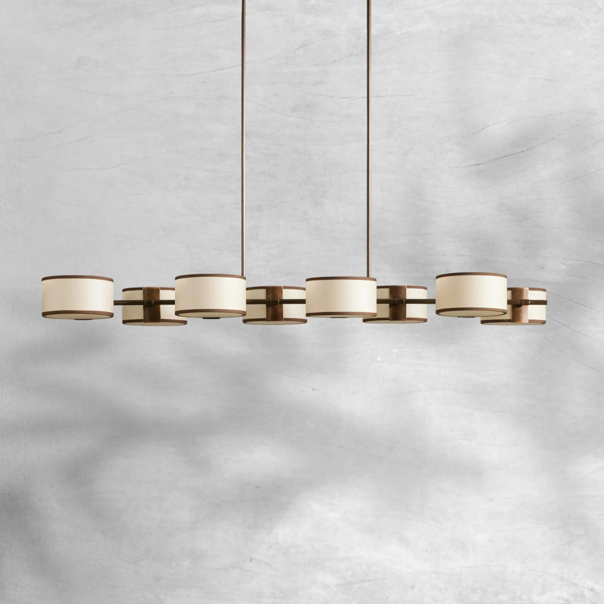 Chandelier Rectangle Chandeliers for Dining Living Room Modern Ceiling Light for Kitchen Island Pendant Light Hotel Vila