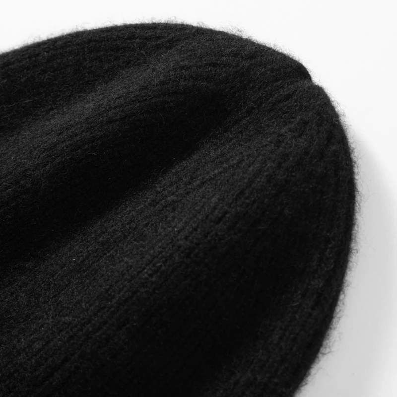 MERRILAMB Hochwertige Strickmütze aus 100 % Kaschmir für Damen und Herren, lässige Beanie-Mütze, Wintermütze, weich, warm, Kaschmir-Kappen, Unisex – Detail 26