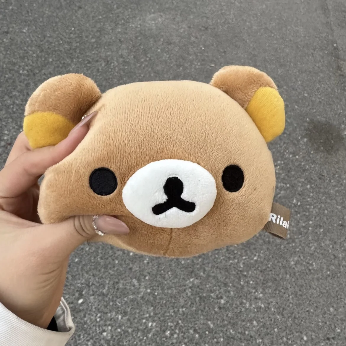 

New Rilakkuma Plush Expansion Wallet Purse Cartoon Bear Face Small Short Wallets Girls Kawaii Purses Money Clips Bag Gift Custom