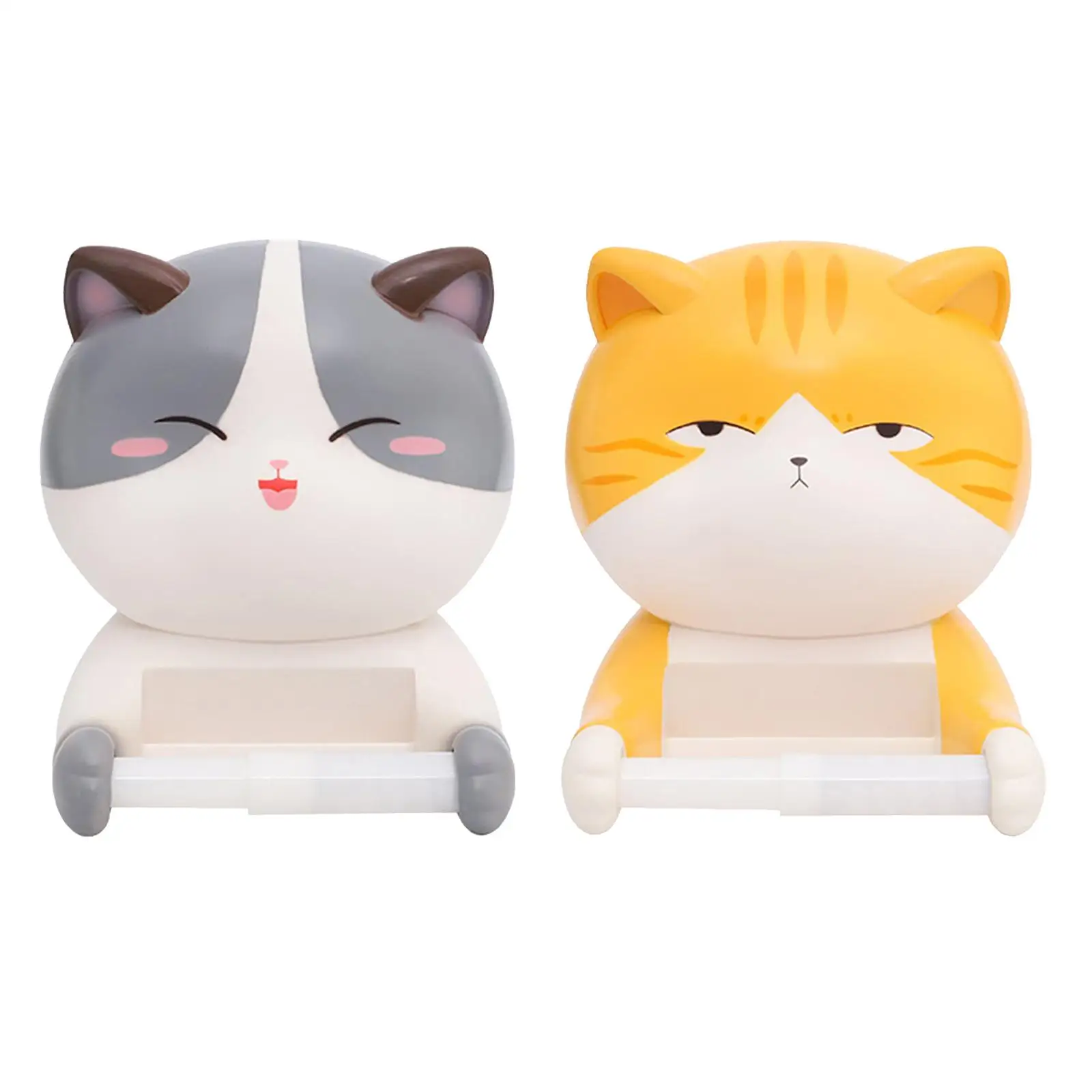 Cute Cat Toilet Paper Roll Holder Kitchen Wall Mounted Tissue Towel Stand