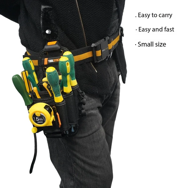 TOOLSTACK Mechaniker-Tasche mit Mehrfachfächern für Zangen und Schraubendreher, Schnell Aufhängbare, Verschleißfeste Werkzeugtasche für Elektriker – Detail 3