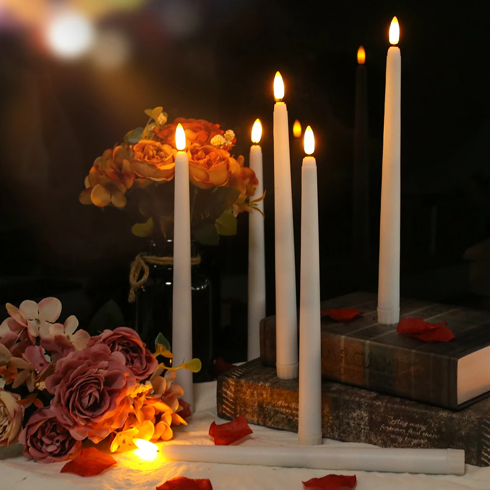 Remote Control Taper Candles 6