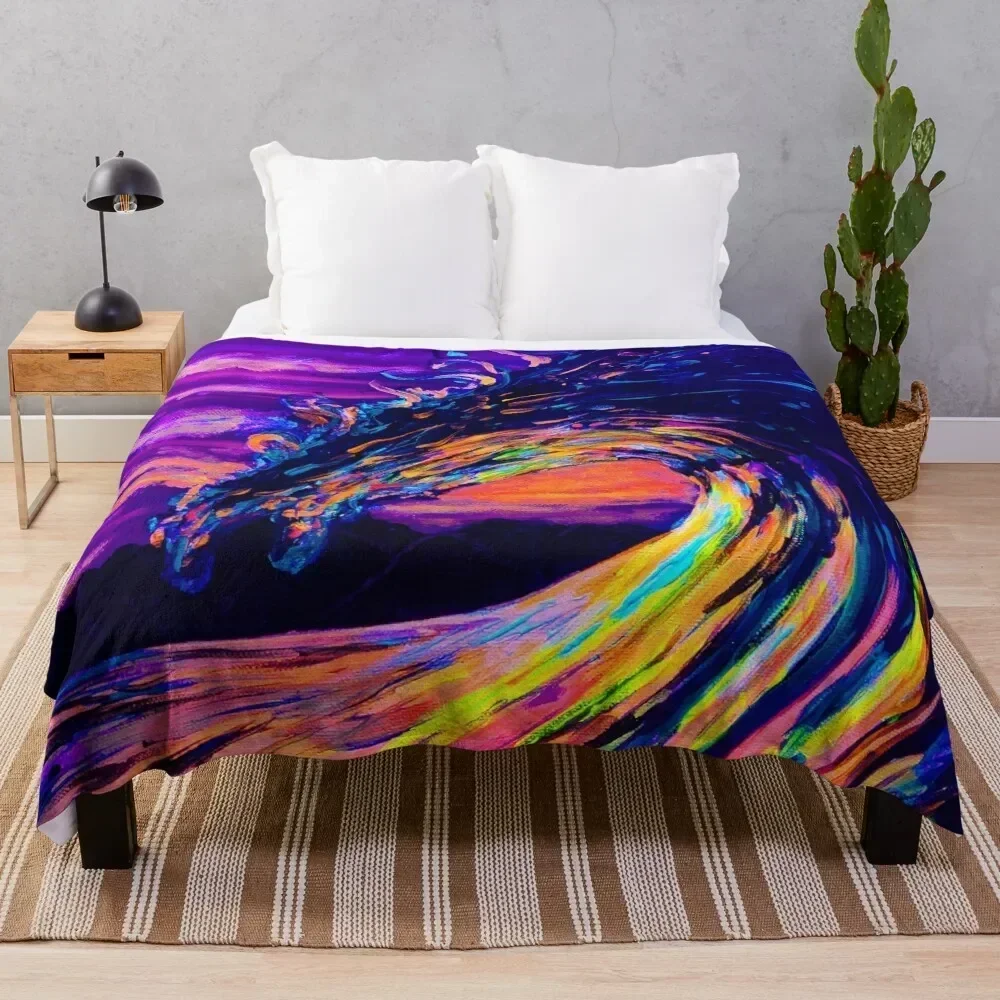 

Let the waves hold you Throw Blanket Multi Use Warm Blanket for Living Room Bedroom