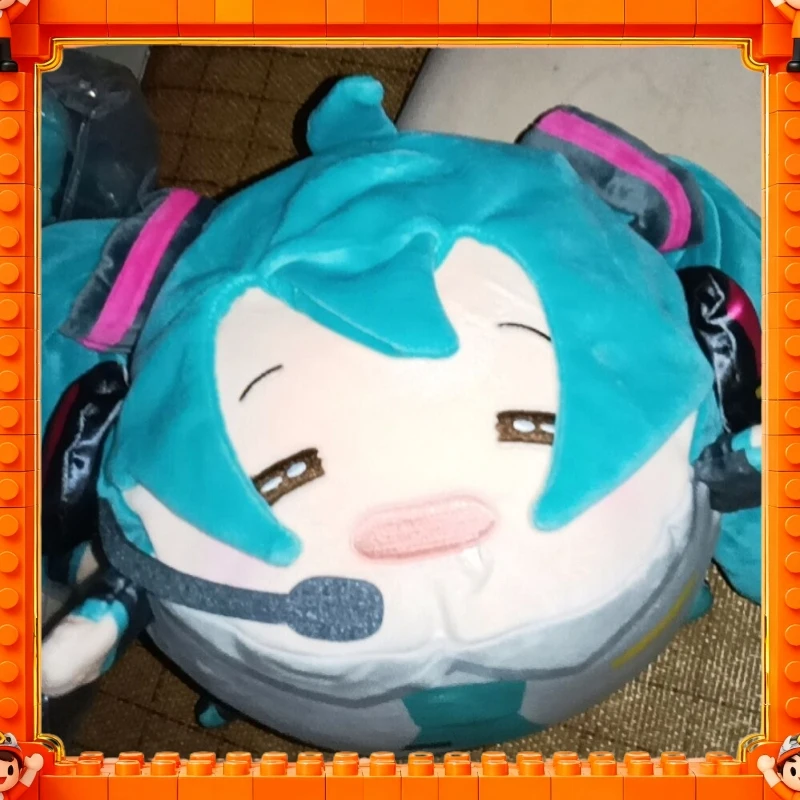Cuscino Rotondo in Peluche Originale Ldcx Hatsune Miku Concert - Cuscino Giocattolo Imbottito Miku Merchandise Regalo per i Fan