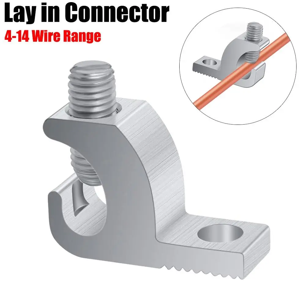 Pool Bonding Aluminium Lay-in Connector 304 SS Screws 4-14 Wire Range Lay-in Clamps Lay in Lugs