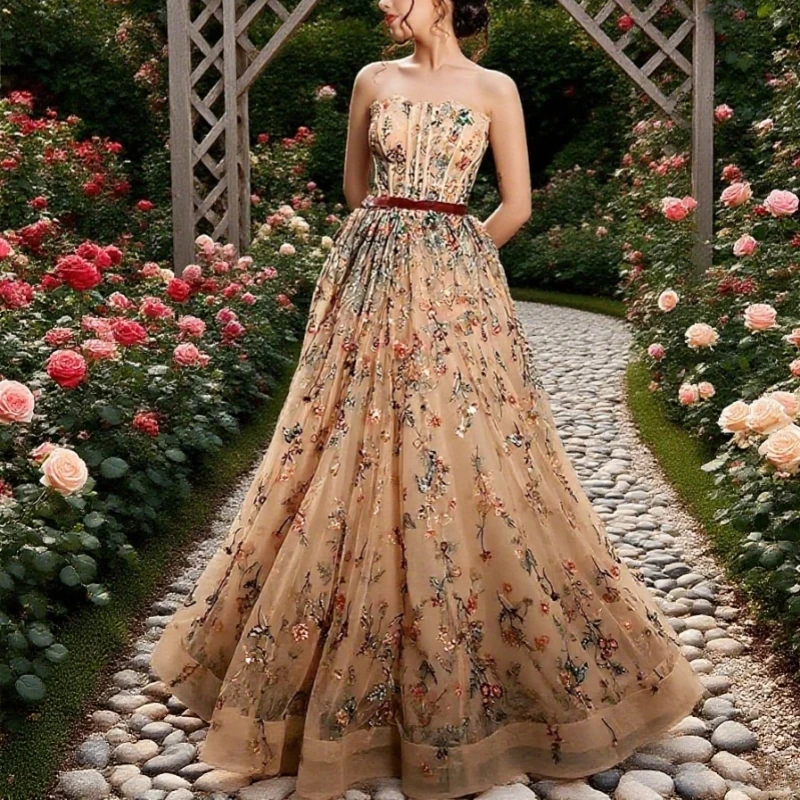 

Evening Dress Happy Evening Dresses for Special Occasions Wedding Party Dresses Elegant Lady Dress Robe Customized