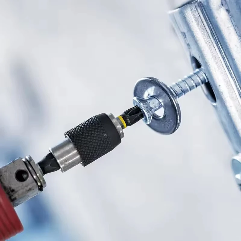 BOSCH 2608522320 PRO Portapunte a impatto a sgancio rapido 60 mm 1/4 pollici professionale con codolo esagonale Pick Click Accessorio per elettroutensili