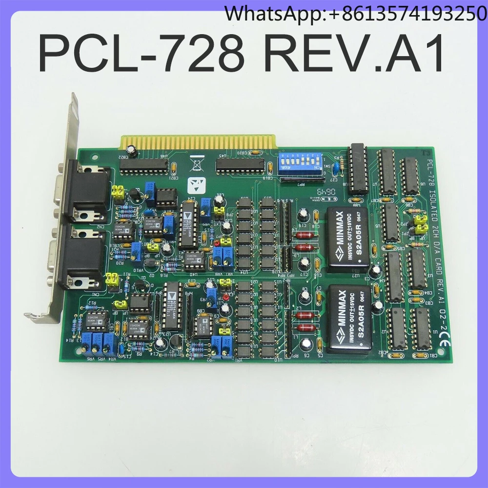 12 Bit 2-Channel Isolated Analog Output ISA Card For Advantech Data Capture Card PCL-728 REV.A1