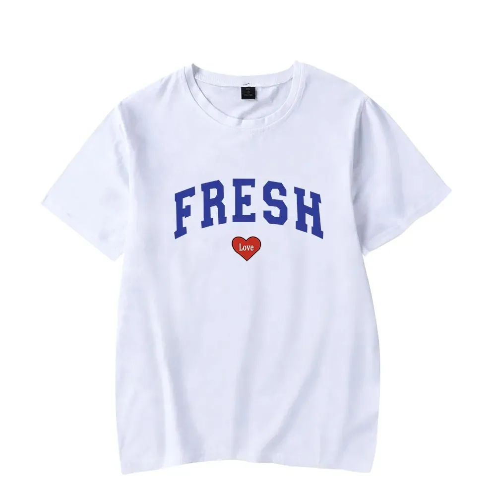 

Sturniolo Triplets T-shirts for men and women, Fresh Love logo, Merch print T-shirt, short sleeve streetwear, tops, 2022