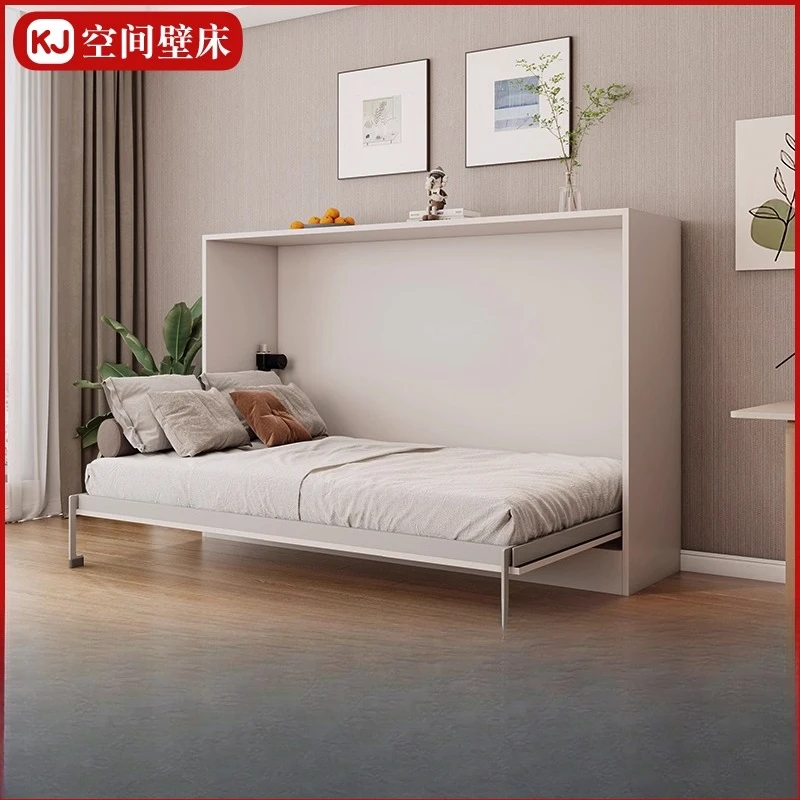 

Electric lift folding bed Invisible Wardrobe Hidden Multifunctional wall Under turning bed Wardrobe Integrated side