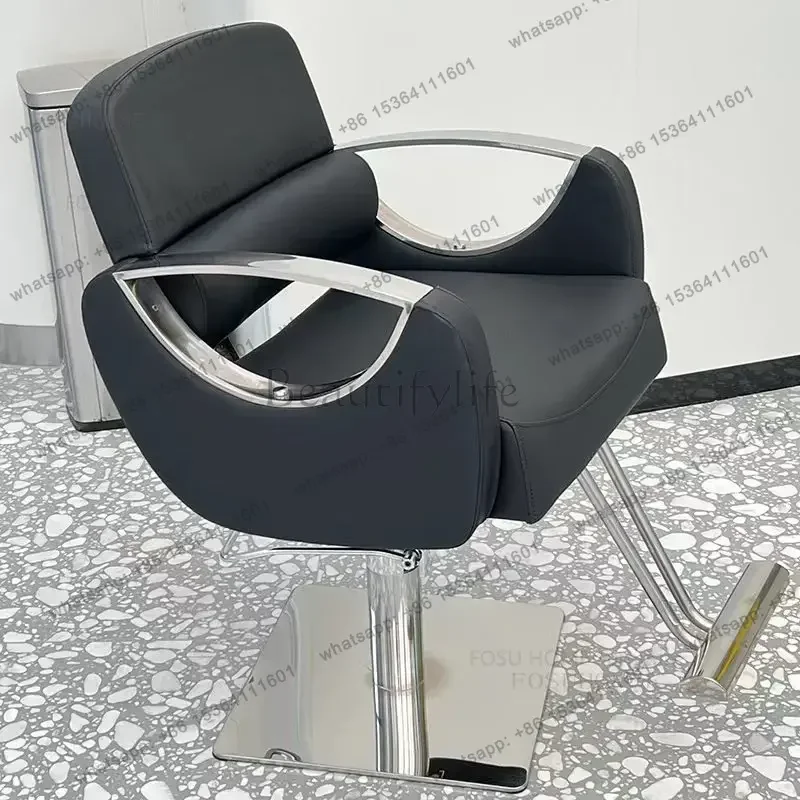 

Light Luxury Fashion Barber Chairs Hair Salon Professional Barber Chair Simple Salon Furniture Hairdressing Chair Liftable Chair