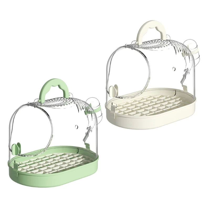 

Portable Clear Bird Parrots Transport Cage Window Ventilated Carriers Bag Breathable Bird Carriers Travel Bag