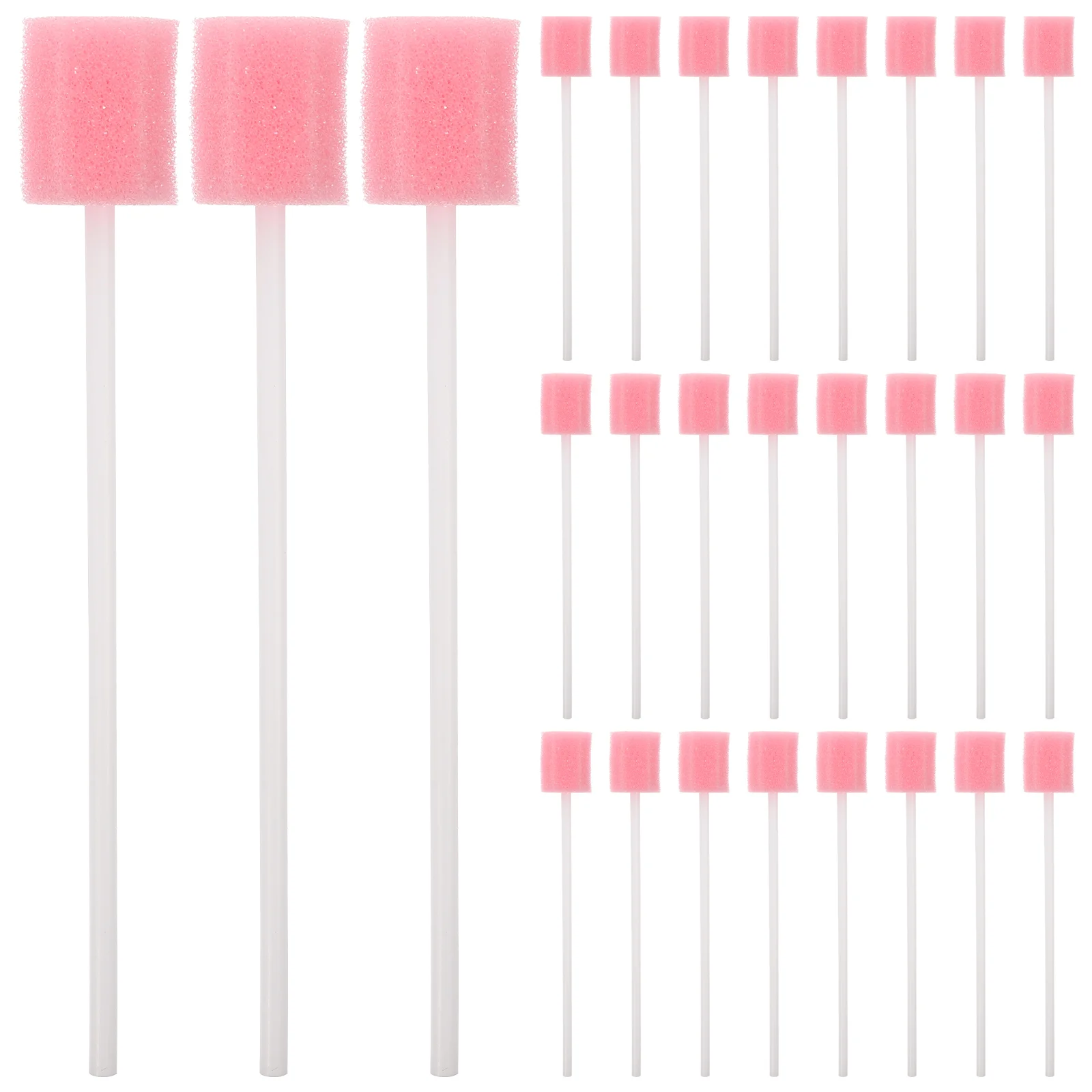 

50/100pcs Disposable Oral Care Sponge Tooth Cleaning Mouth Care Swabs With Stick Sponge Head Cleaning Swab For Oral Medical