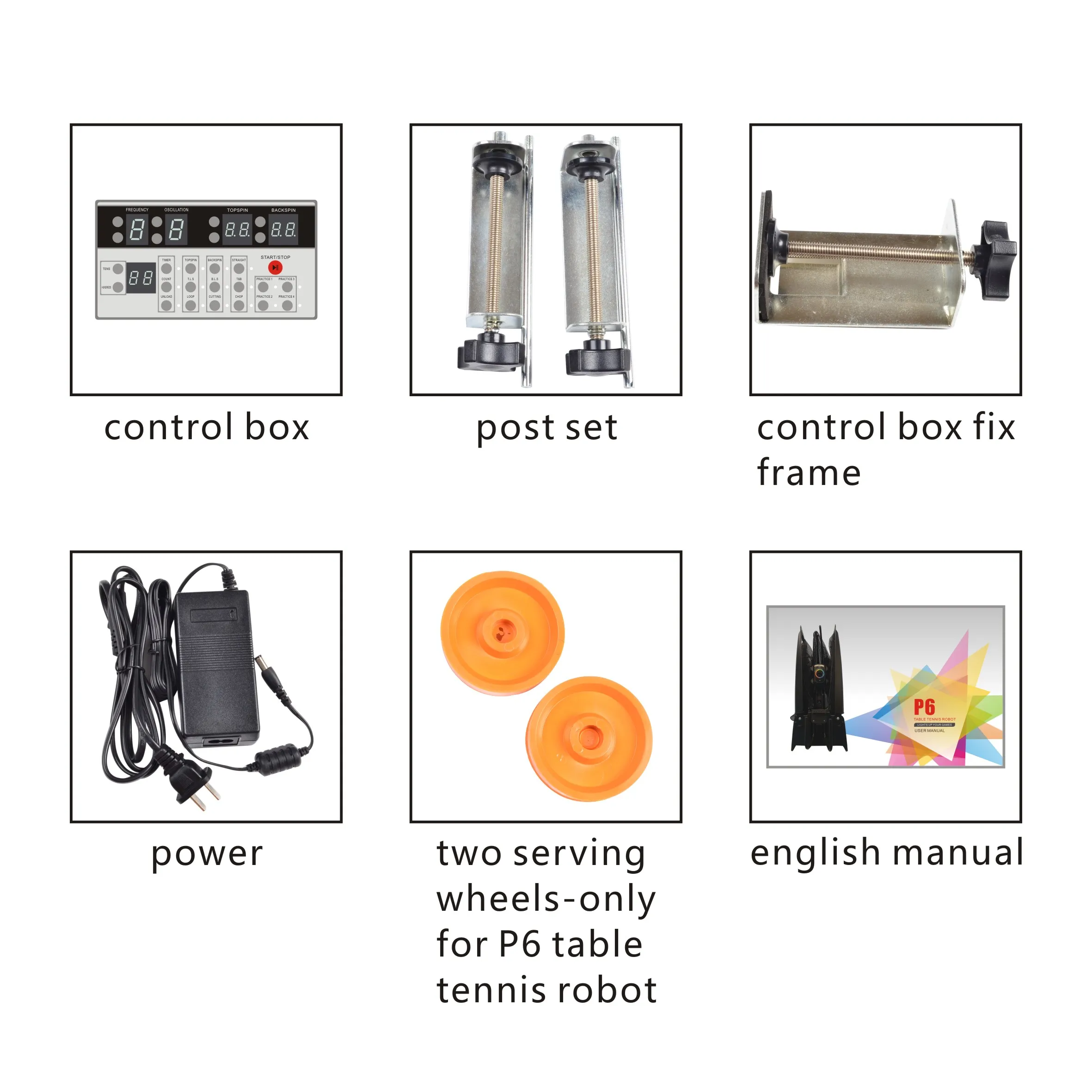 SUZ Table Tennis Robot P6 PING PONG Training Machine Automatic Tennis-Ball-Machine  for 40MM  40MM+ balls