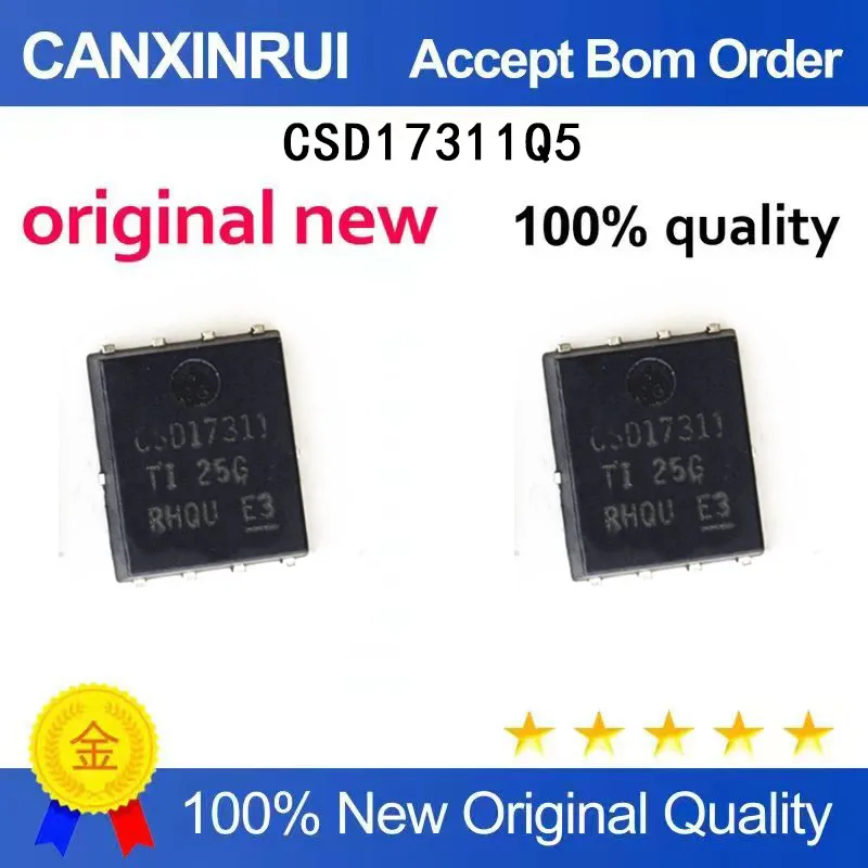 (5-100 Pieces)New CSD17311Q5 Package VSON8 N Channel 30V 32A Field Effect Transistor 2m Ω Resistance
