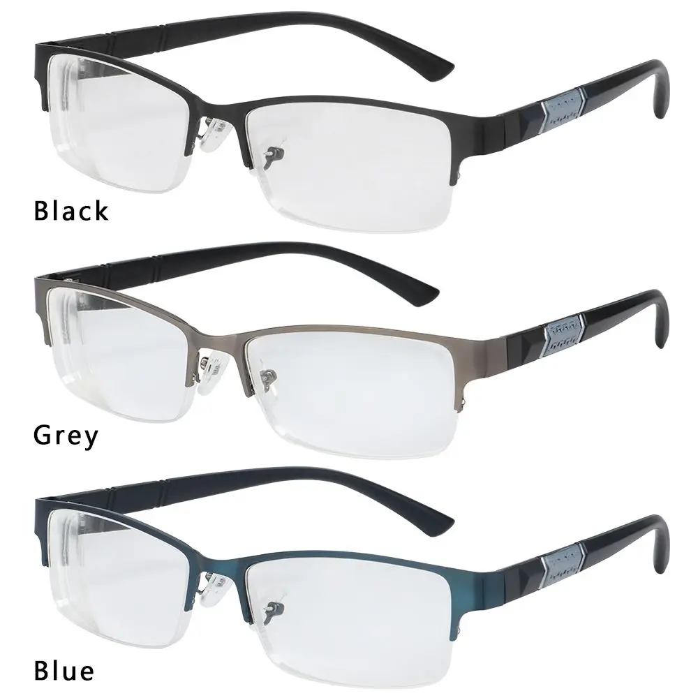 Flexible Portable Square Frame Metal Ultra Light Resin Reading Glasses Myopia Glasses Vision Care Eyeglasses