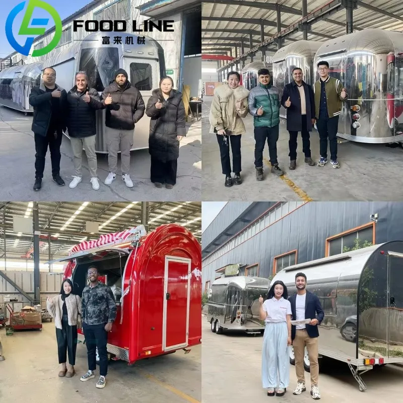 FL Customized Fast Street Vending Carts Coffee Truck Trailer Mobile Australia Standard Mobile Food Truck with Full Kitchen
