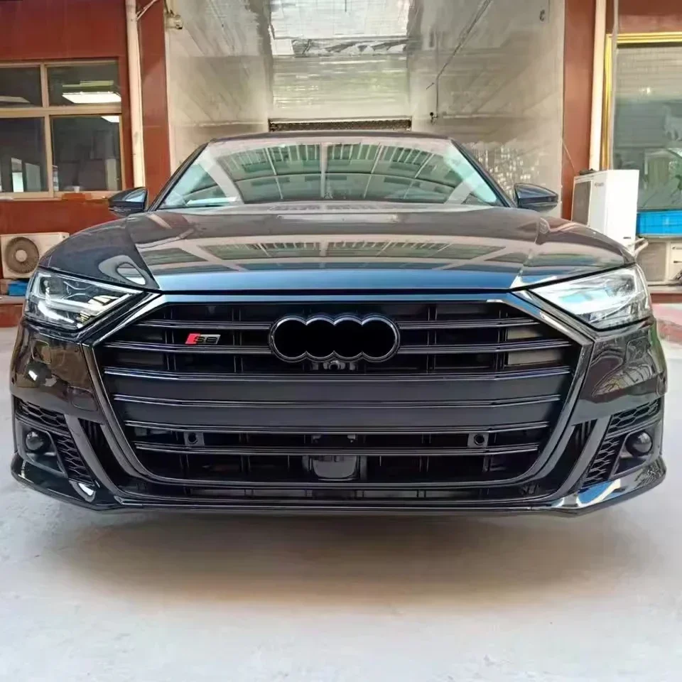 Auto front bumper with grill S8 style for audi A8 S8 D5 body kits 2019 2020 2021 2022