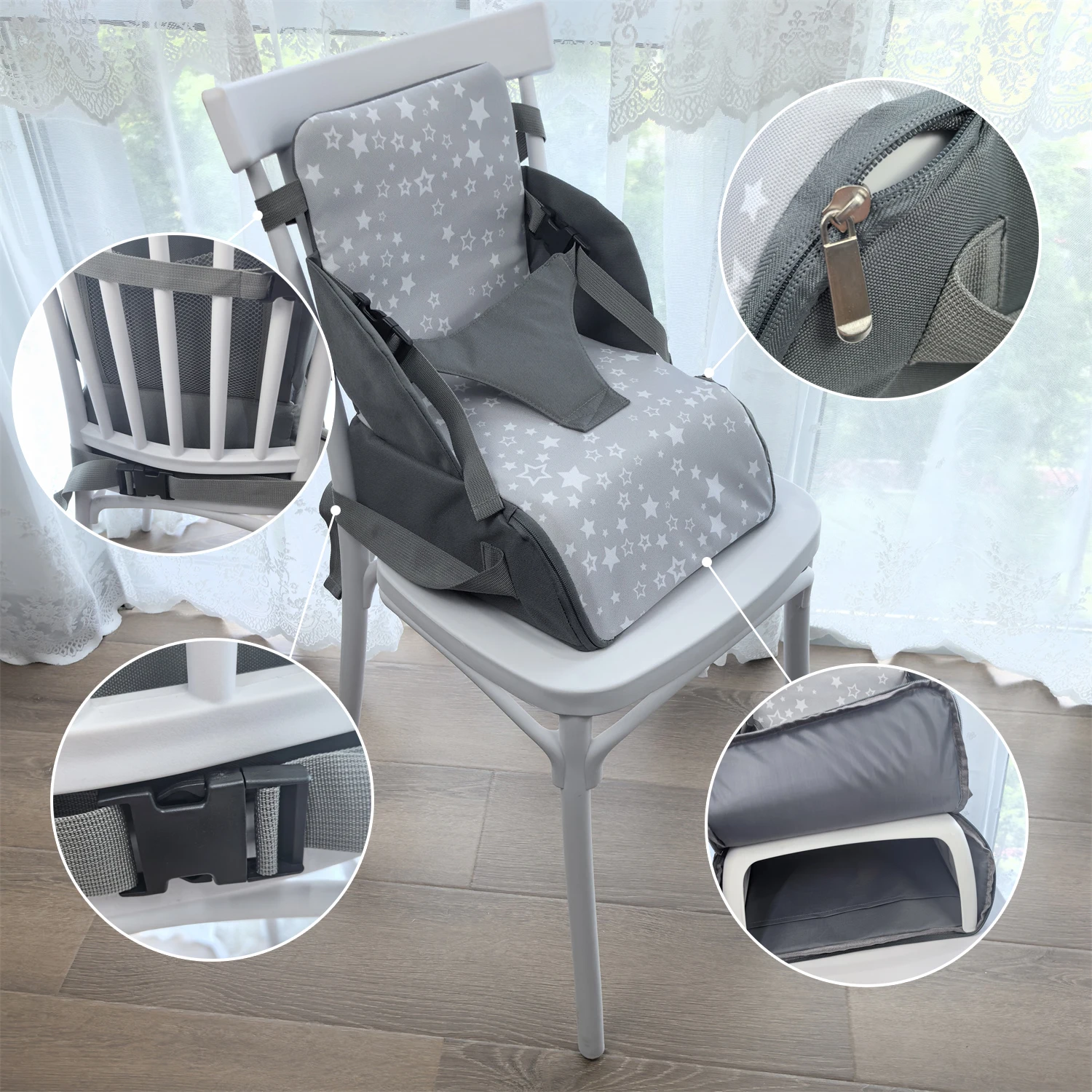 وسادة مقعد معززة للأطفال الصغار لطاولة الطعام وكرسي المطبخ - وسادة مقعد معززة للسفر للأطفال الصغار #2