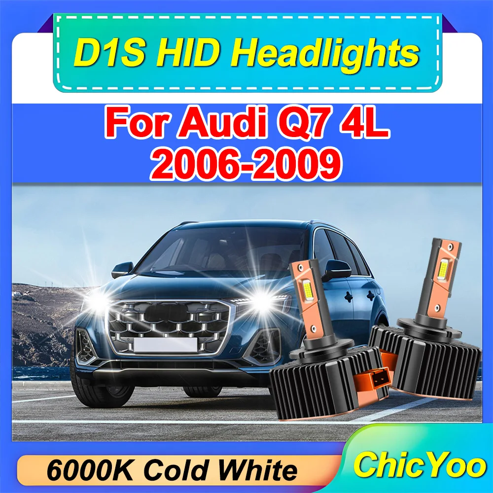

2 шт. Canbus Auto HID ксеноновые фары D1S 30000LM 120 Вт светодиодные фары 6000K супер белые 12 В для Audi Q7 4L 2006 2007 2008 2009