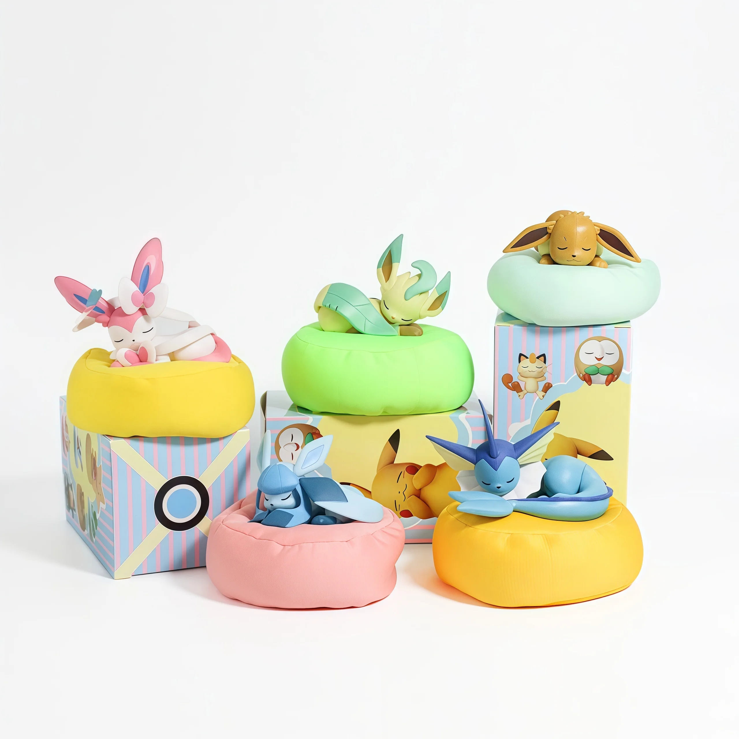 Spot Hot Anime Character Eevee Multi Form Series Blind Box Desktop Decoration Ornament Set Toy Scene Building Props Mystery Gift view 4
