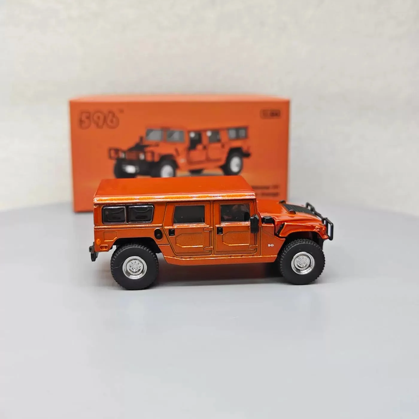 596-model 1/64 Hummer H1 terreinwagen simulatie legering automodel