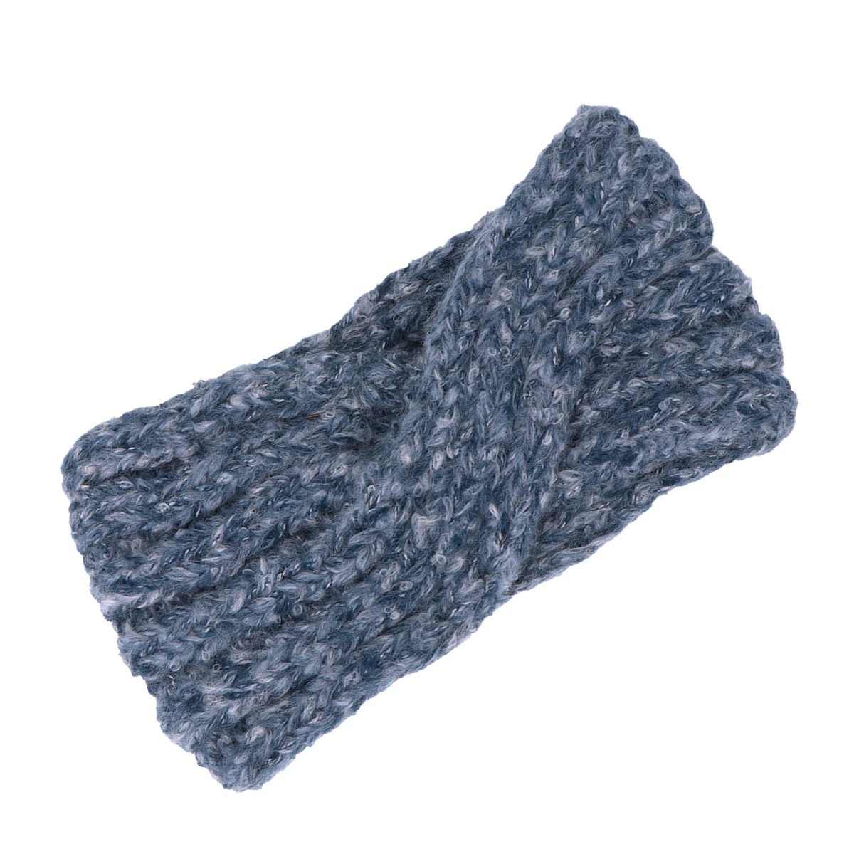 

Wide Brim Woolen Headband Knitting Hair Band Winter Warm Fashion Headdress For Women Girls Dark Blue Durable Chic Design Daily