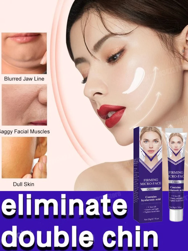 Firming Micro-face Cream Face Lift Firming Facial Lifting Double Chin Tighten Fat Burning Skin Care Products