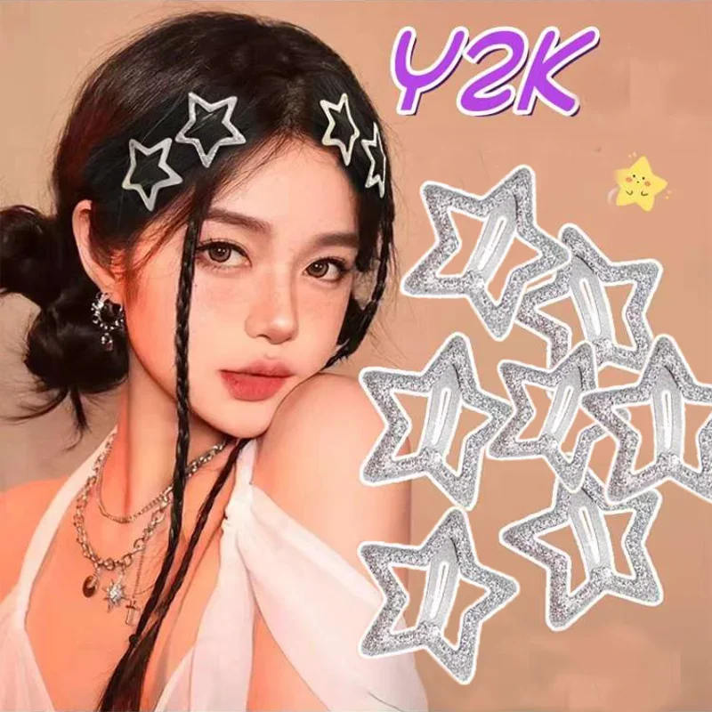 

Colorful Star BB Hair Clips Women Girls Dripping Glue Star Bangs Side Barrettes Hair Grip Hair Accessories Headwear