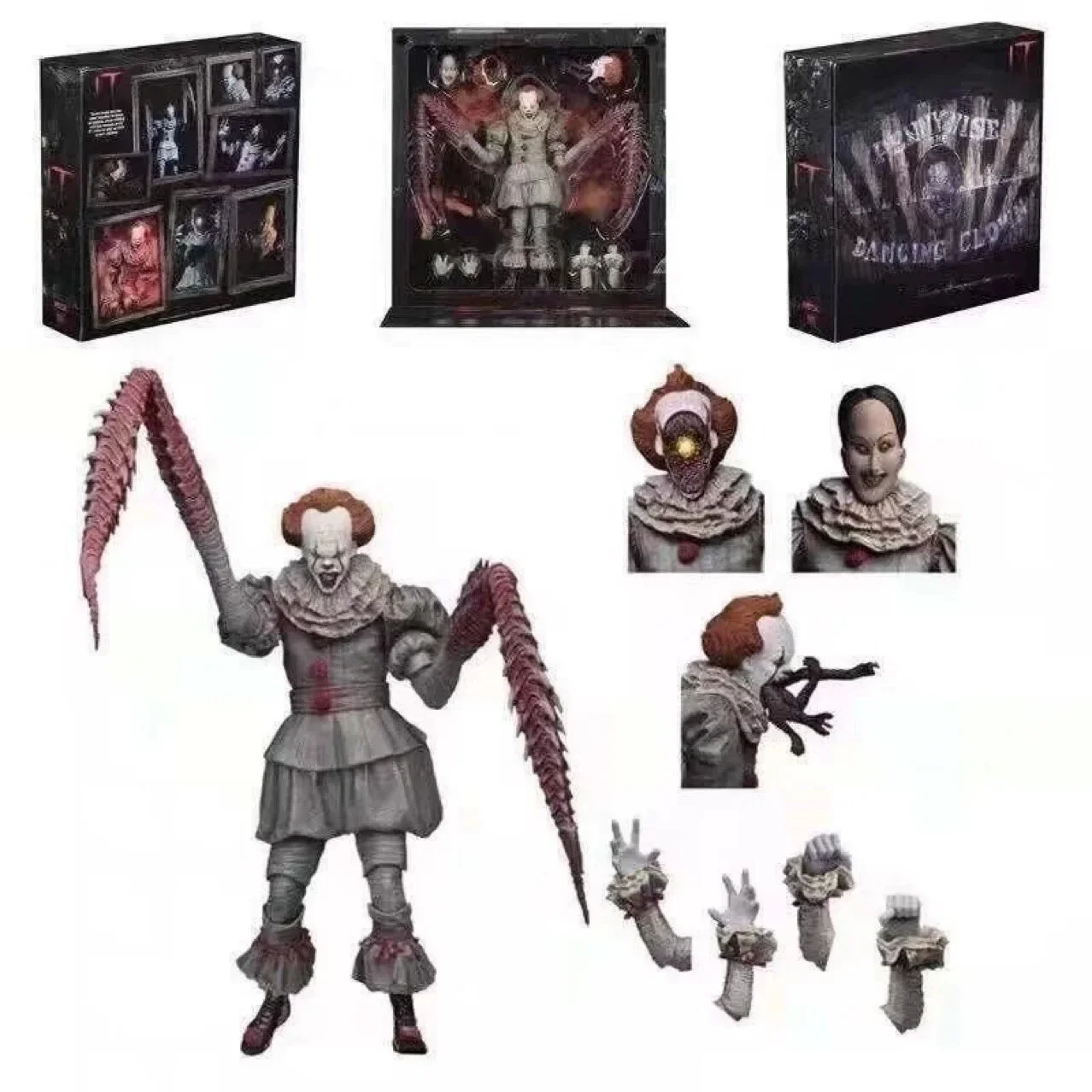 

18cm New Figure Deluxe Edition Pennywise Horror Bishoujo Dancing Clown PVC Action Figure Collectible Model Toy