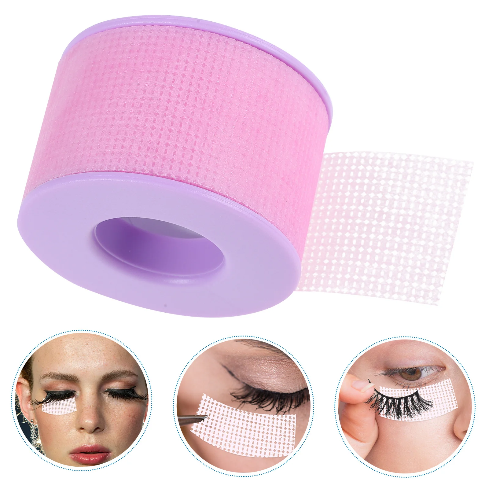 

1 Roll Lash Tape Solid Color Non-Woven Fabric Easy Cut Skin Friendly Eyelash Extension Tape for Lower Lash Fixing Beauty Tools