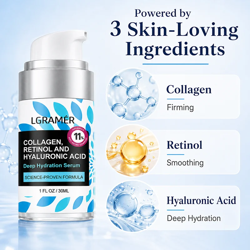 Retinol & Collagen Face Cream Anti-Aging Moisturizer with Hyaluronic Acid, Facial Cream Boost Skin Firming Lifting,Fast Delivery