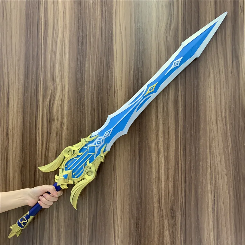 1:1 Song of Broken Pines Sword Genshin Impact Sword Eula Sword Weapon Cosplay Stage Props Safety PU Model Gift 100cm