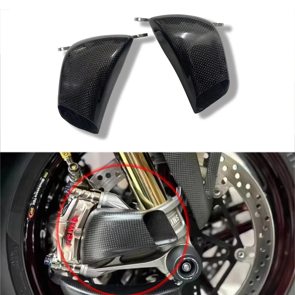 

Для MV AGUSTA F3 675/RC 800/RC/RR 2024 2025 аксессуары для модернизации из углеродного волокна передний тормозной воздуховод, суппорт, крышка радиатора