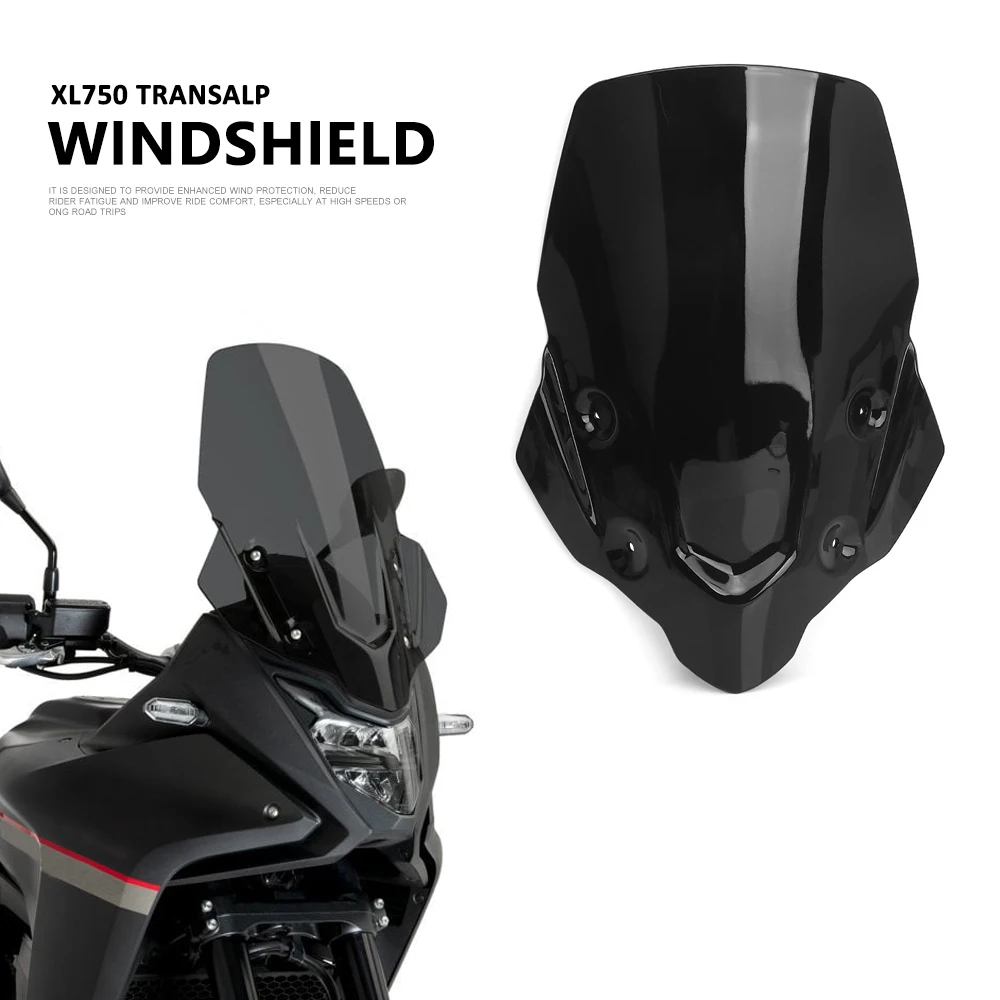 Motorcycle Accessories Windshield Wind Deflector Windscreen Windproof Hood For Honda XL750 Transalp XL 750 TRANSALP 2023 2024